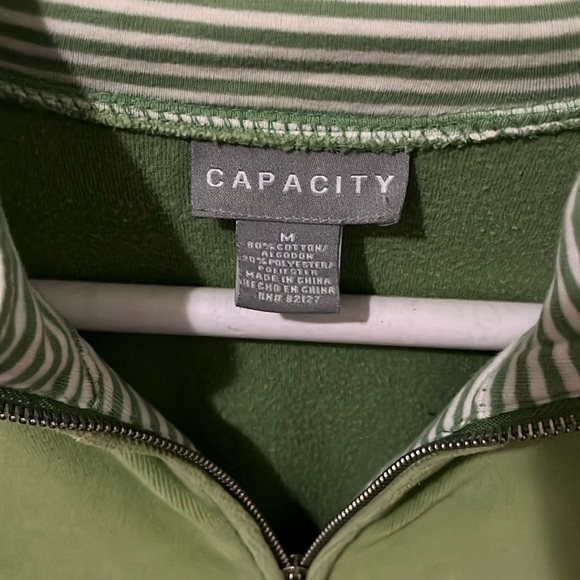 Capacity Velour Women’s lightweight sweat jacket Green - Picture 3 of 3